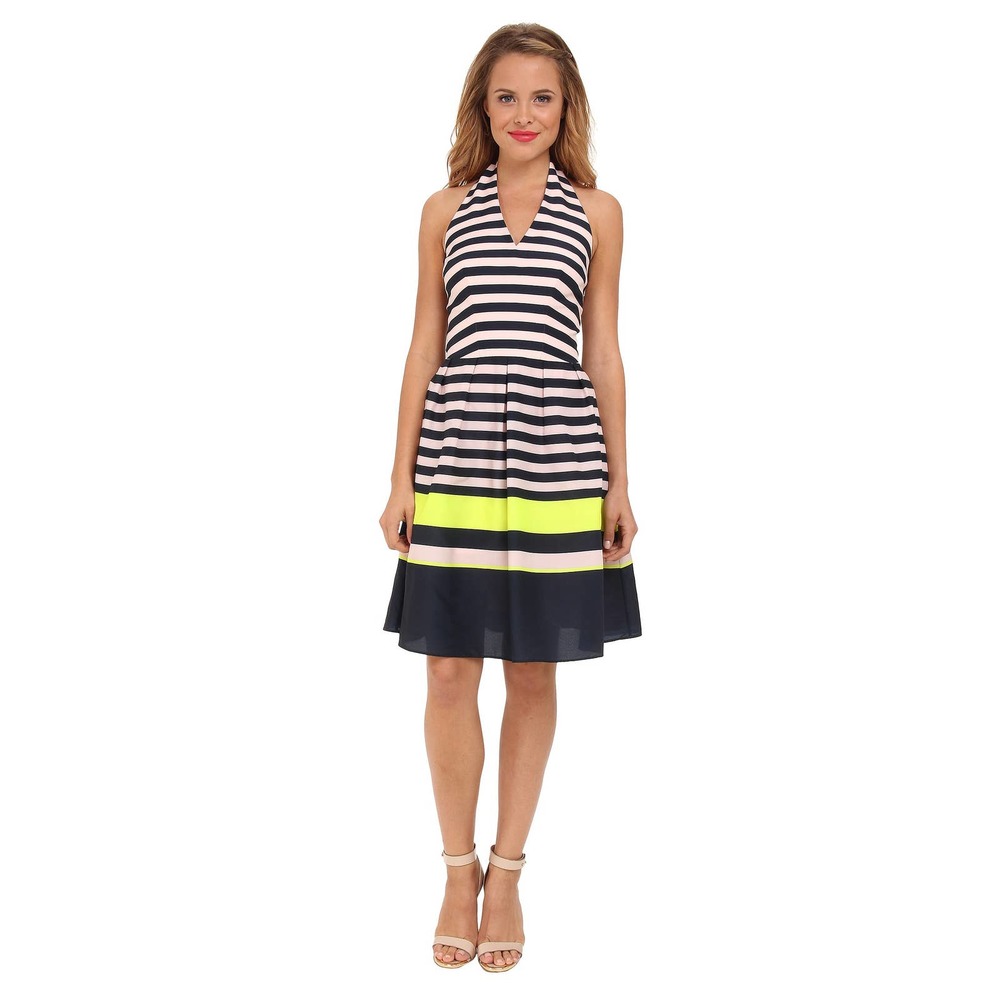 Ted Baker Sarera Candy Bar Stripe Flare Dress